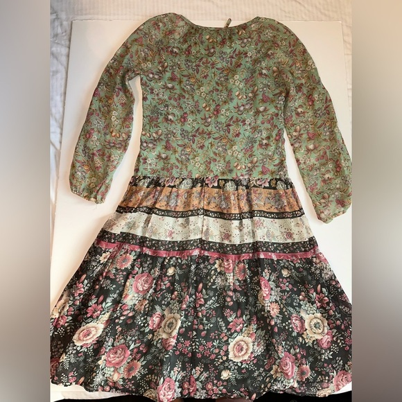 Vintage 1970s Jerell of Texas Boho Prairie Peasant Dress Cottagecore Farmhouse 7 - Picture 12 of 12